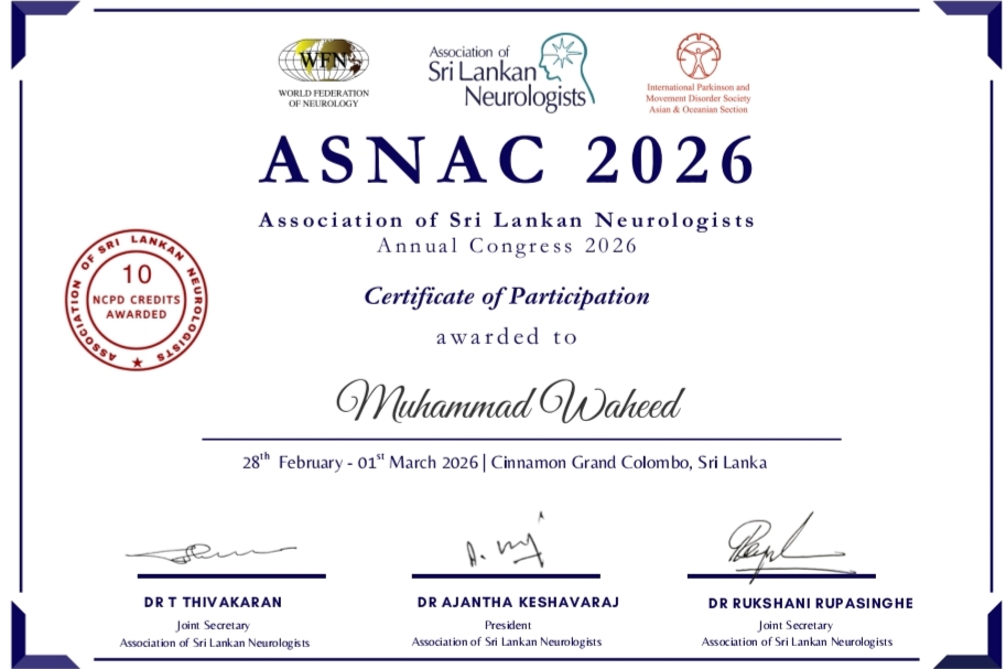 Certificate of participation